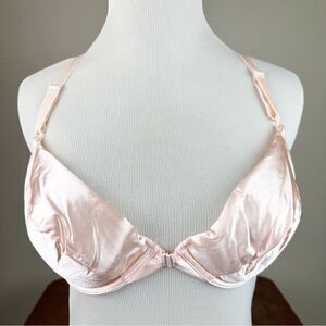 Victorias Secret Vintage 90s Pink Satin Push Up 34C Bra